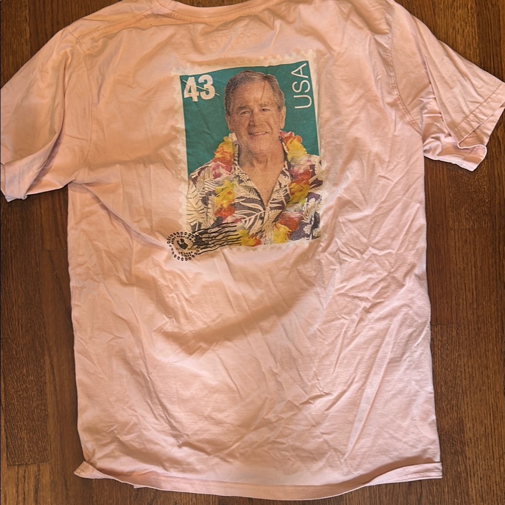 Pink Short Sleeve Tee with Graphic Design